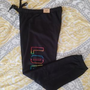 NWT! VS PINK 🌈 Rainbow Logo Sweats 🌈